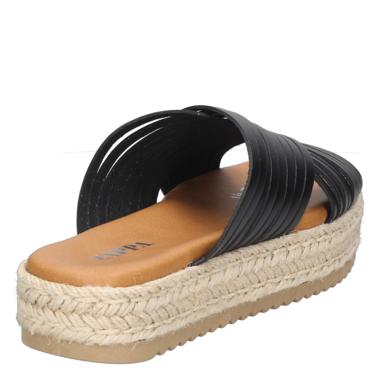 SANDALIAS MUJER ZAPPA CUERO NEGRO CASUAL G406 - 3