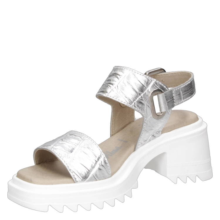 SANDALIA CASUAL MUJER ZAPPA- G374 | PLATEADO - 5
