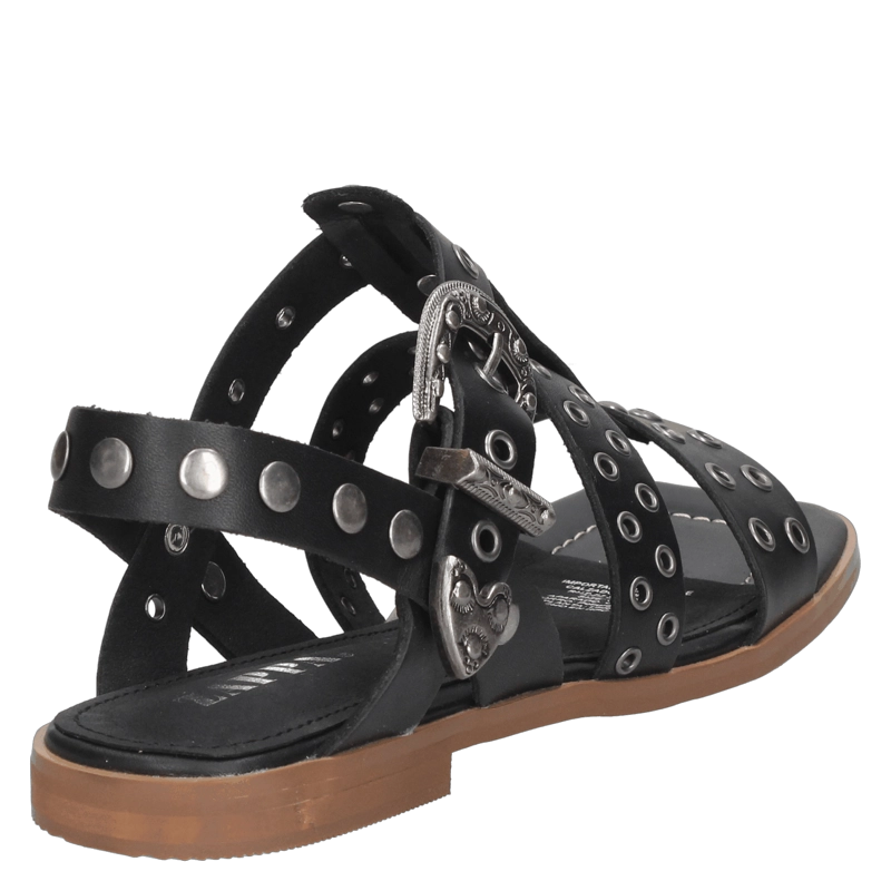SANDALIAS MUJER ZAPPA CUERO NEGRO CASUAL G389 - 3