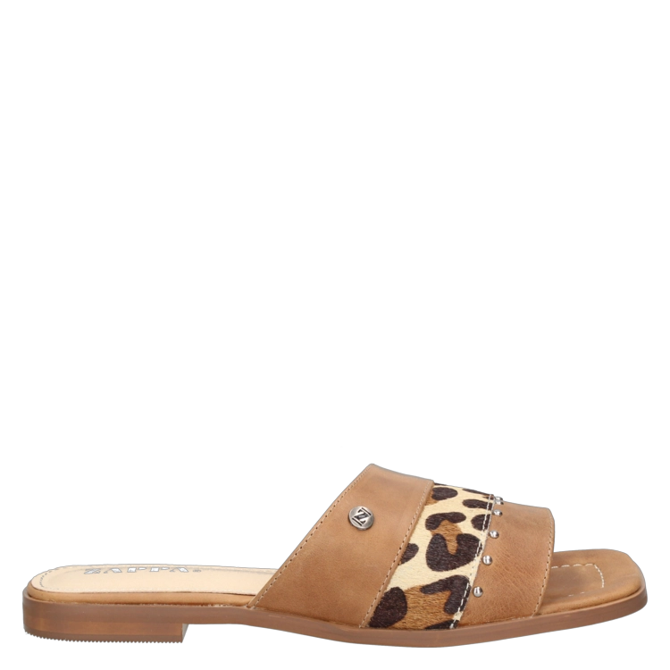 SANDALIAS MUJER ZAPPA CUERO MARRÓN CASUAL G390 - 2