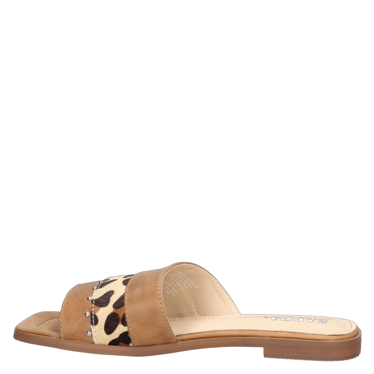 SANDALIAS MUJER ZAPPA CUERO MARRÓN CASUAL G390 - 4