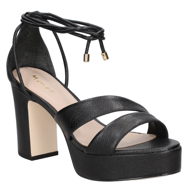 SANDALIAS MUJER MINGO CUERO NEGRO CASUAL I451 - 1