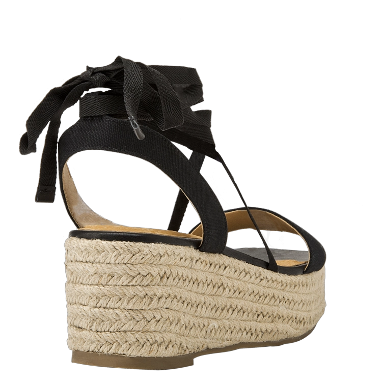SANDALIAS MUJER ZAPPA TEXTIL NEGRO CASUAL I388 - 3
