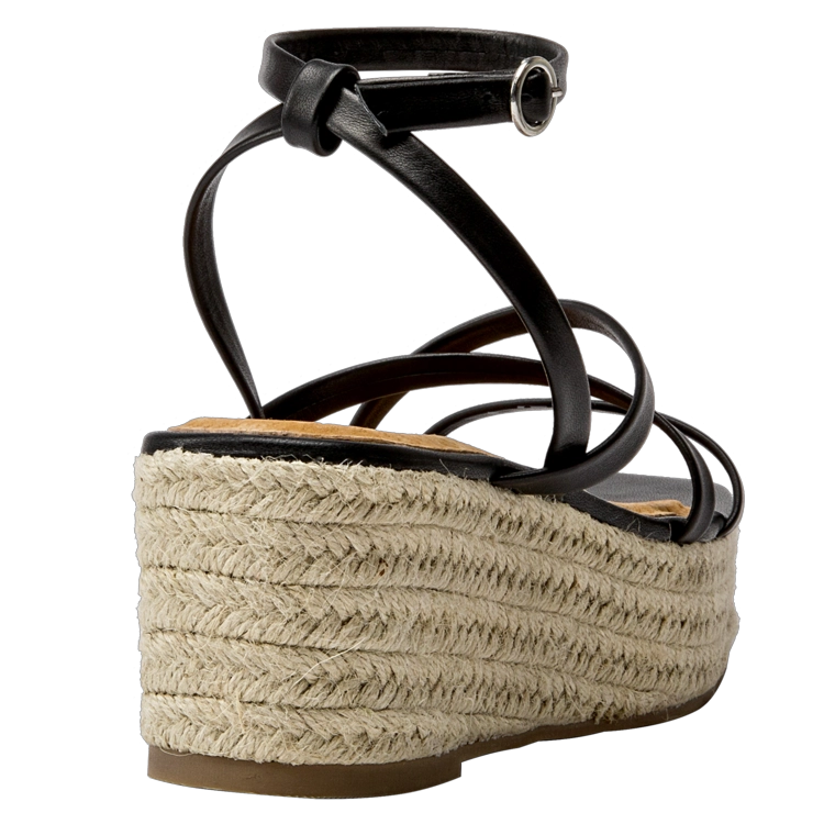 SANDALIAS MUJER ZAPPA CUERO NEGRO CASUAL I389 - 3