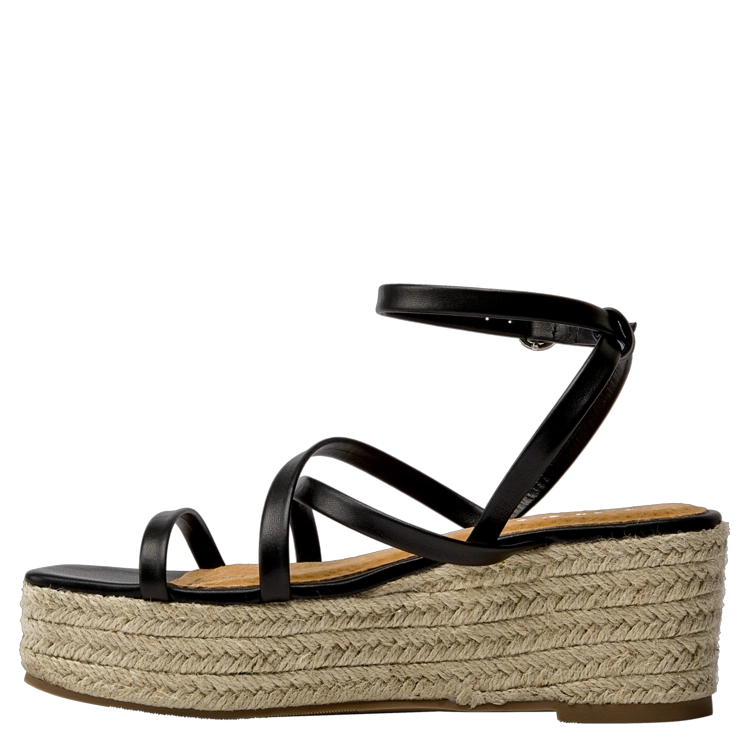 SANDALIAS MUJER ZAPPA CUERO NEGRO CASUAL I389 - 4