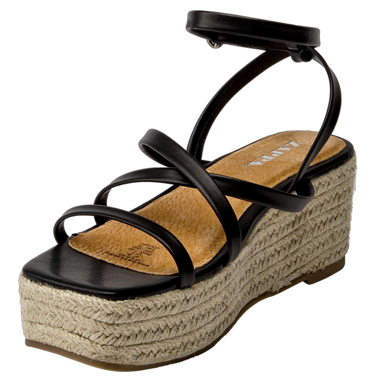 SANDALIAS MUJER ZAPPA CUERO NEGRO CASUAL I389 - 5