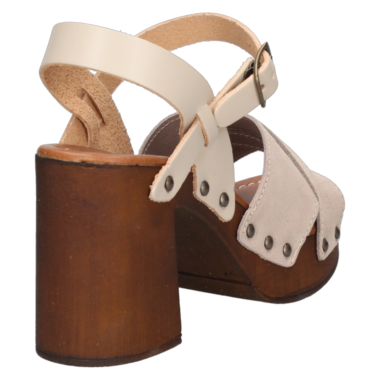 SANDALIAS MUJER POLLINI CUERO NUDE CASUAL I264 - 3