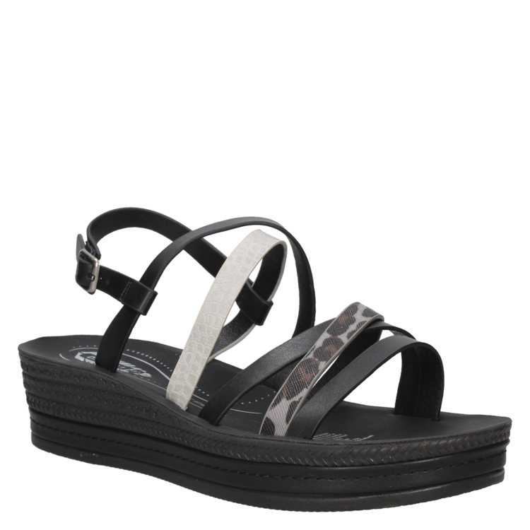 SANDALIA CASUAL MUJER DAKOTA - I605 | NEGRO - 1