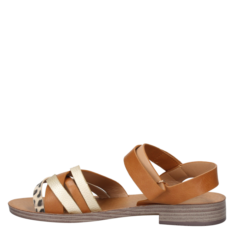 SANDALIA CASUAL MUJER DAKOTA - I601 | MARRON CLARO - 4