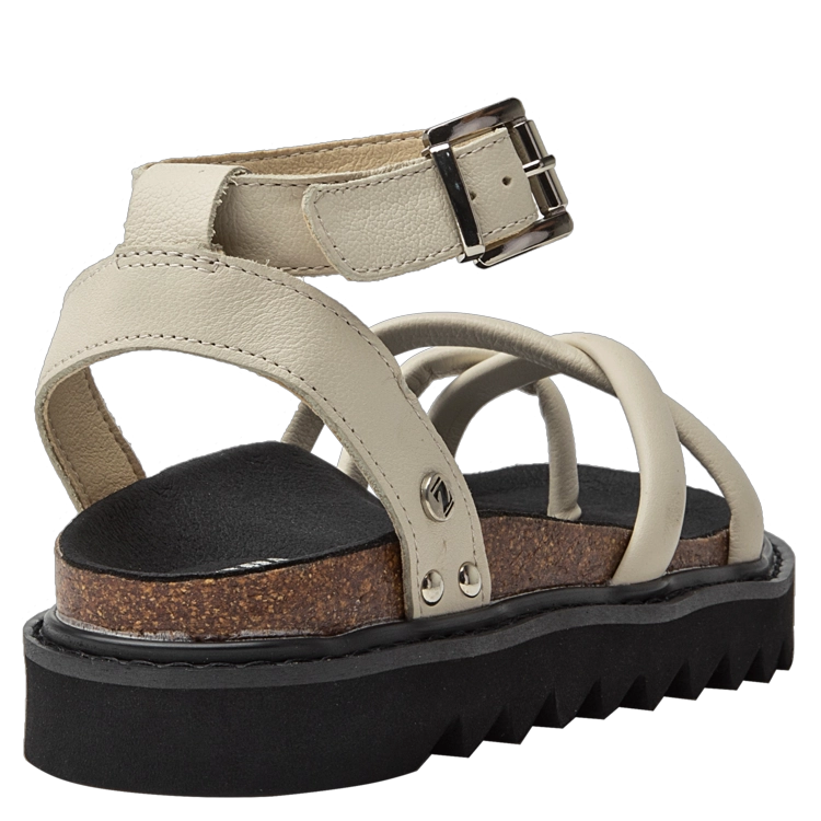 SANDALIAS MUJER ZAPPA CUERO BEIGE CASUAL I305 - 3