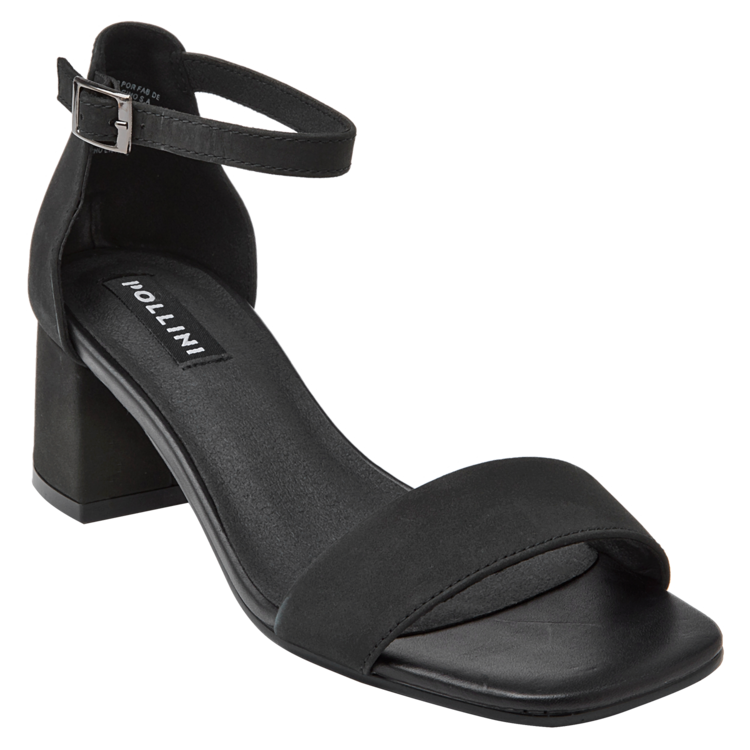 SANDALIA CASUAL MUJER POLLINI - I156 | NEGRO - 1