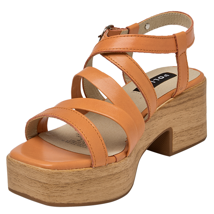 SANDALIAS MUJER POLLINI CUERO CASUAL I191 NARANJA - 5