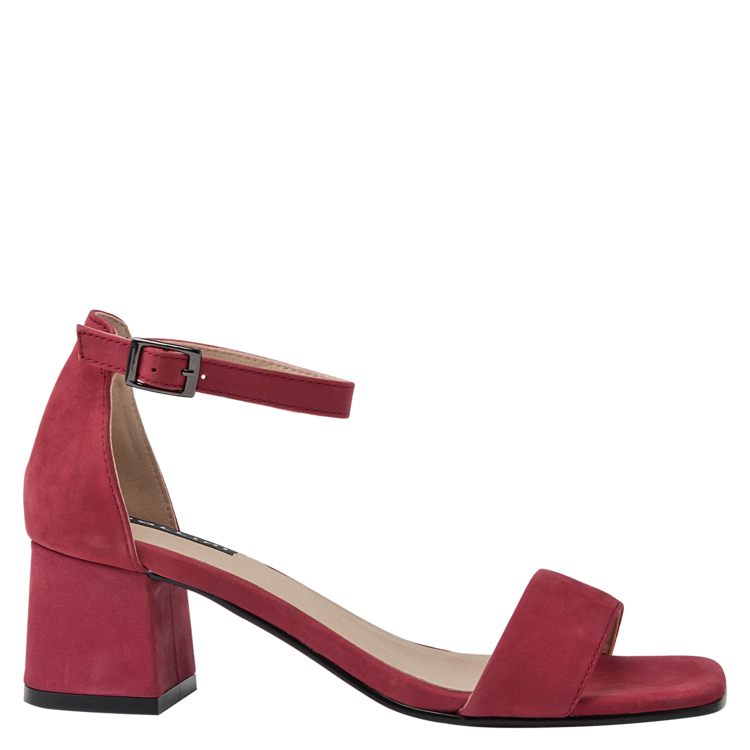 SANDALIAS MUJER POLLINI CUERO ROJO CASUAL I156 - 2