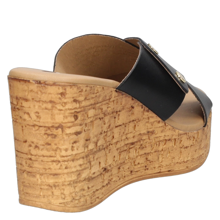 SANDALIAS MUJER POLLINI CUERO NEGRO CASUAL I243 - 3
