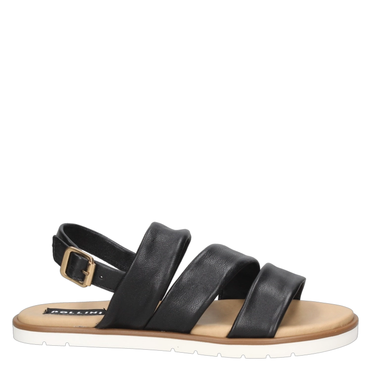 SANDALIAS MUJER POLLINI CUERO NEGRO CASUAL I251 - 2