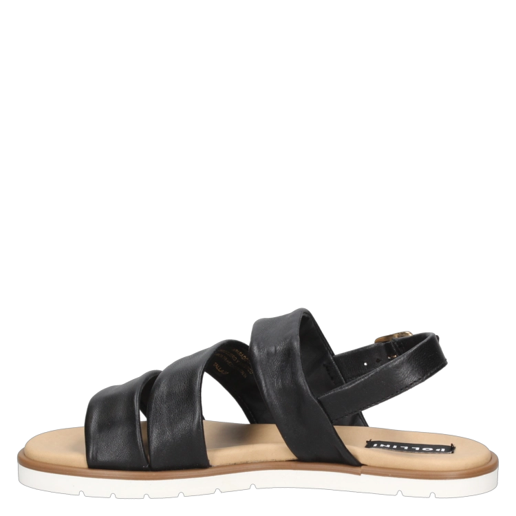 SANDALIAS MUJER POLLINI CUERO NEGRO CASUAL I251 - 4