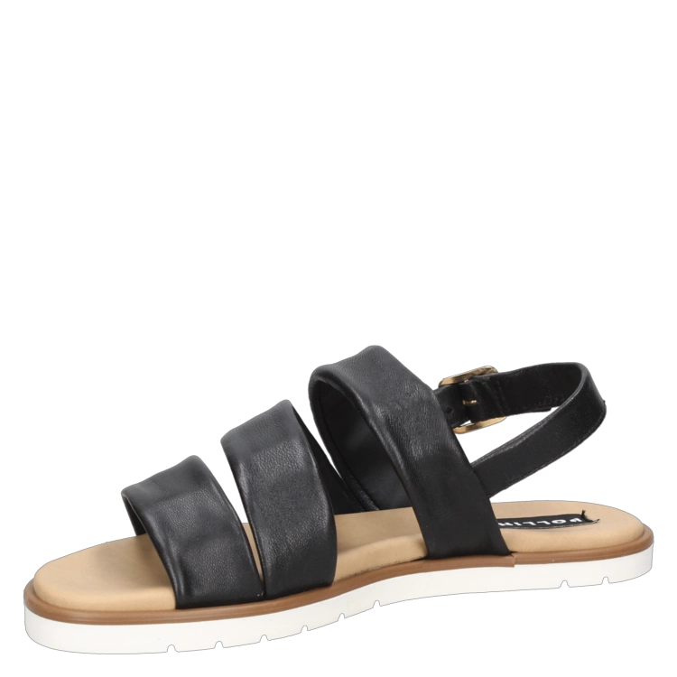 SANDALIAS MUJER POLLINI CUERO NEGRO CASUAL I251 - 5
