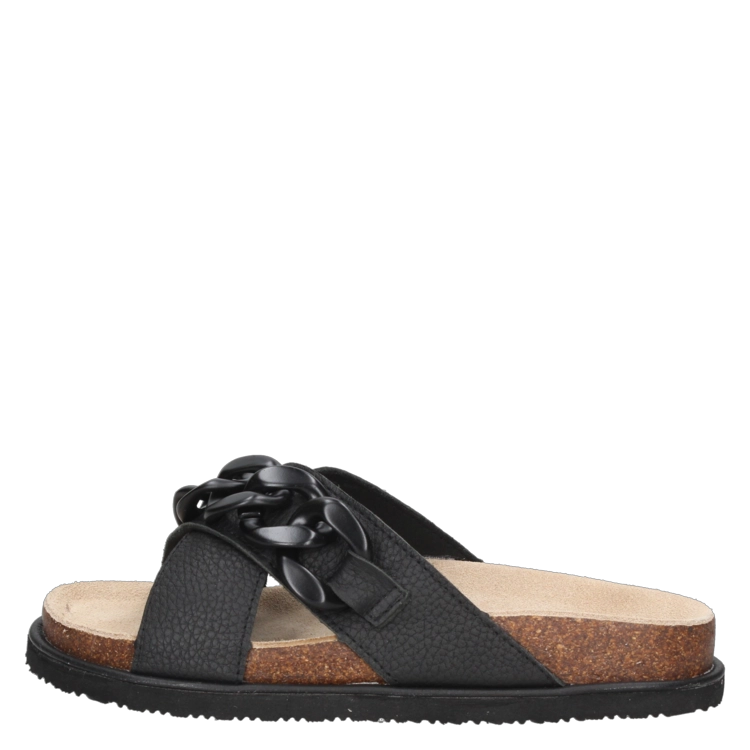 SANDALIAS MUJER ZAPPA CUERO NEGRO CASUAL I371 - 4