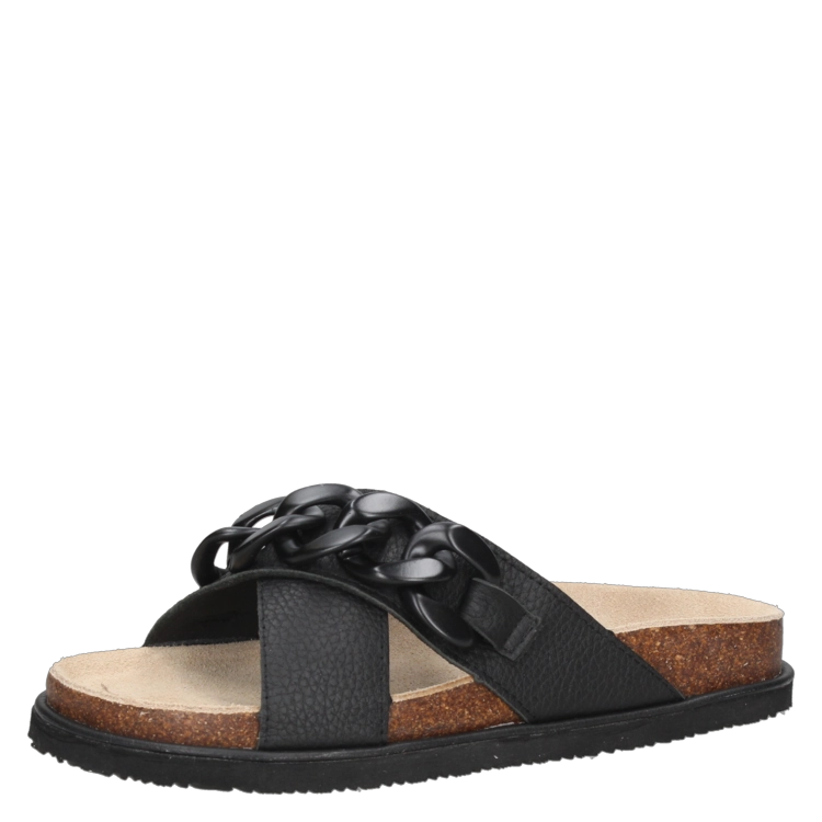 SANDALIAS MUJER ZAPPA CUERO NEGRO CASUAL I371 - 5