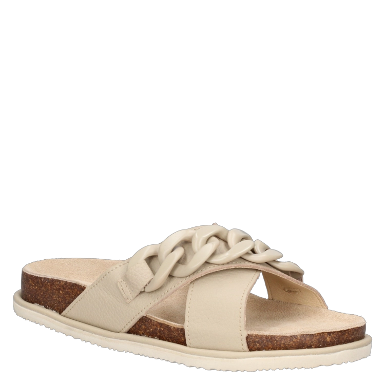 SANDALIAS MUJER ZAPPA CUERO BEIGE CASUAL I371 - 1