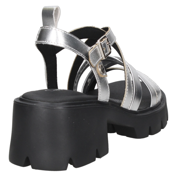 SANDALIAS MUJER ZAPPA CUERO CASUAL I331 PLATEADO - 3
