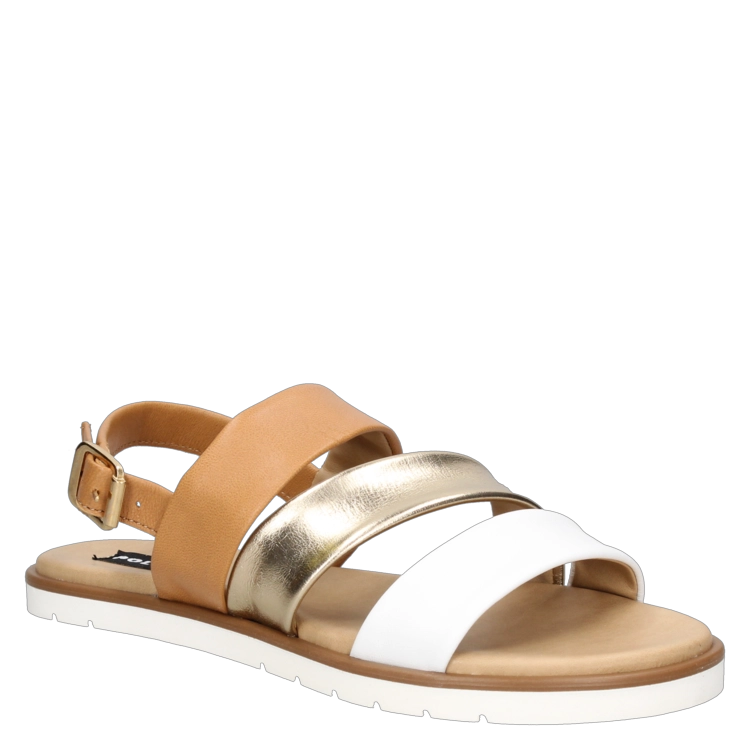 SANDALIAS MUJER POLLINI CUERO BEIGE CASUAL I251 - 1