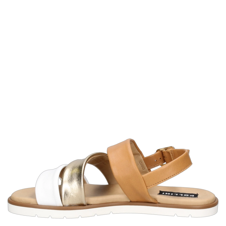 SANDALIAS MUJER POLLINI CUERO BEIGE CASUAL I251 - 4