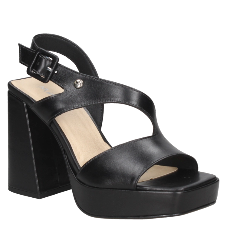 SANDALIAS MUJER MINGO CUERO NEGRO CASUAL I412 - 1