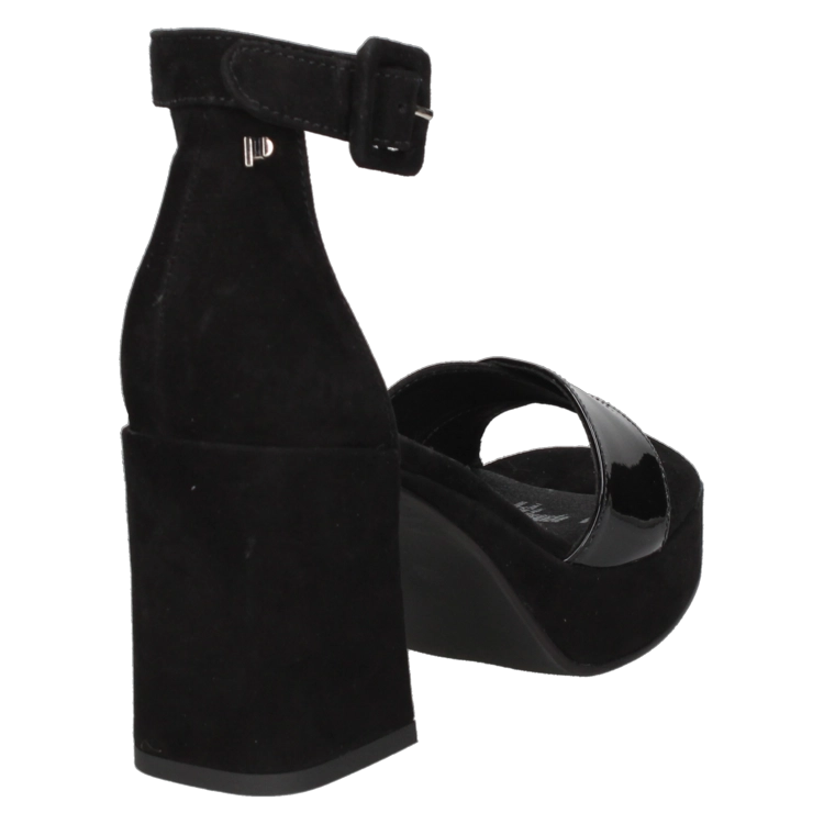 SANDALIAS MUJER POLLINI CUERO CASUAL - I294 NEGRO - 3