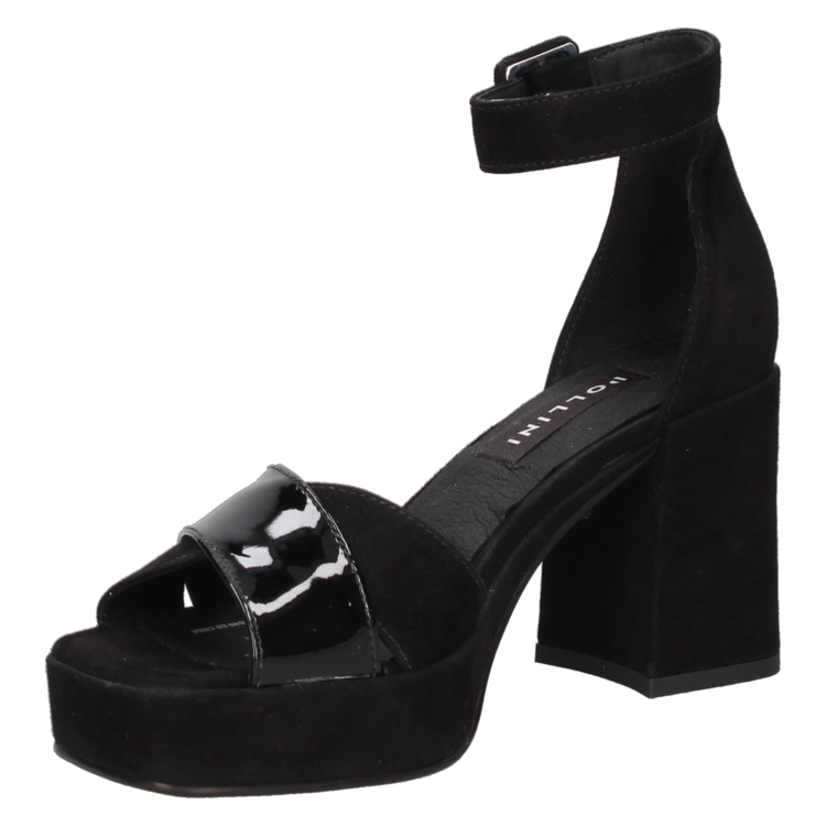 SANDALIAS MUJER POLLINI CUERO CASUAL - I294 NEGRO - 5