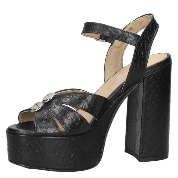SANDALIA CASUAL MUJER MINGO - I408 | EN COLOR NEGRO - 5