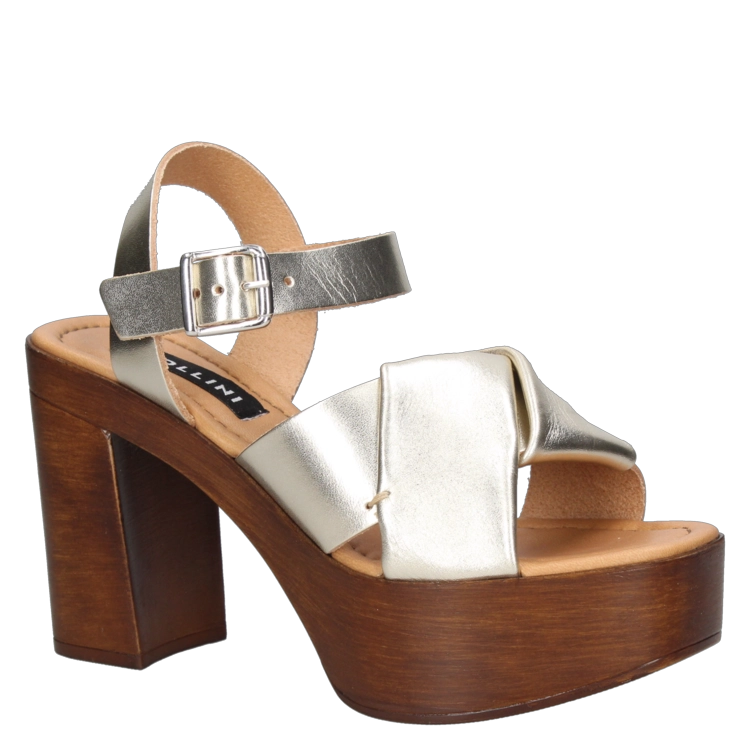 SANDALIAS MUJER POLLINI CUERO CASUAL - I274 DORADO - 5