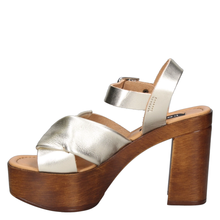 SANDALIAS MUJER POLLINI CUERO CASUAL - I274 DORADO - 6