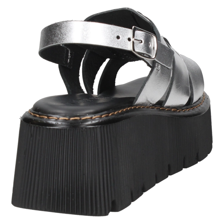 SANDALIAS MUJER ZAPPA CUERO CASUAL - I365 PLATEADO - 8