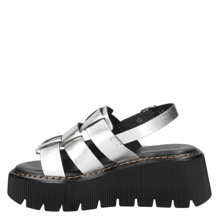 SANDALIAS MUJER ZAPPA CUERO CASUAL - I365 PLATEADO - 9