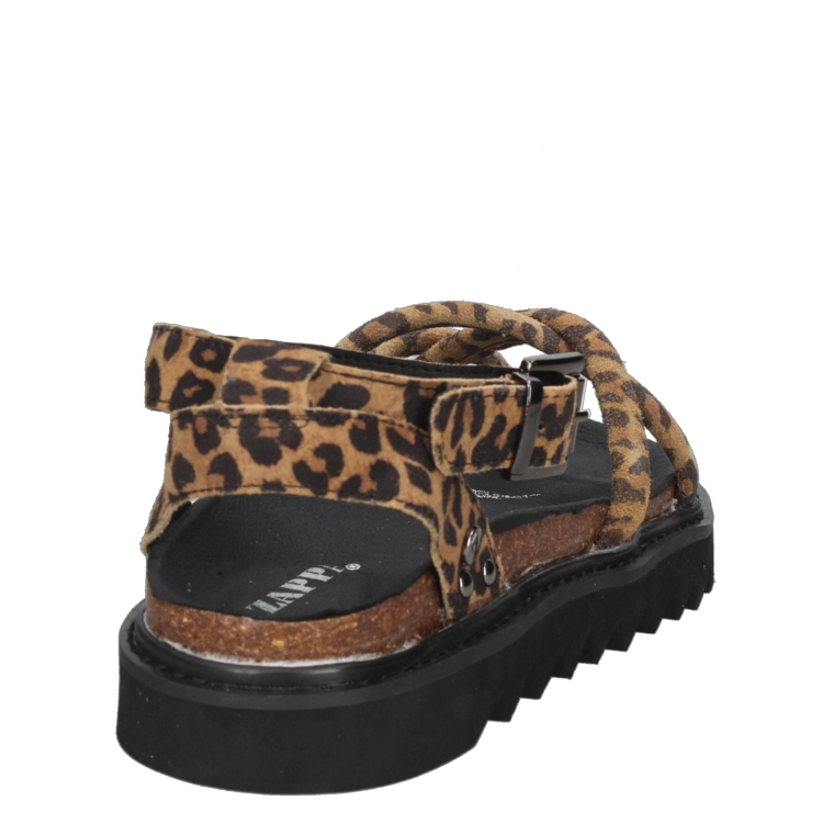 SANDALIAS MUJER ZAPPA CUERO CASUAL - I305 MARRÓN CLARO - 3