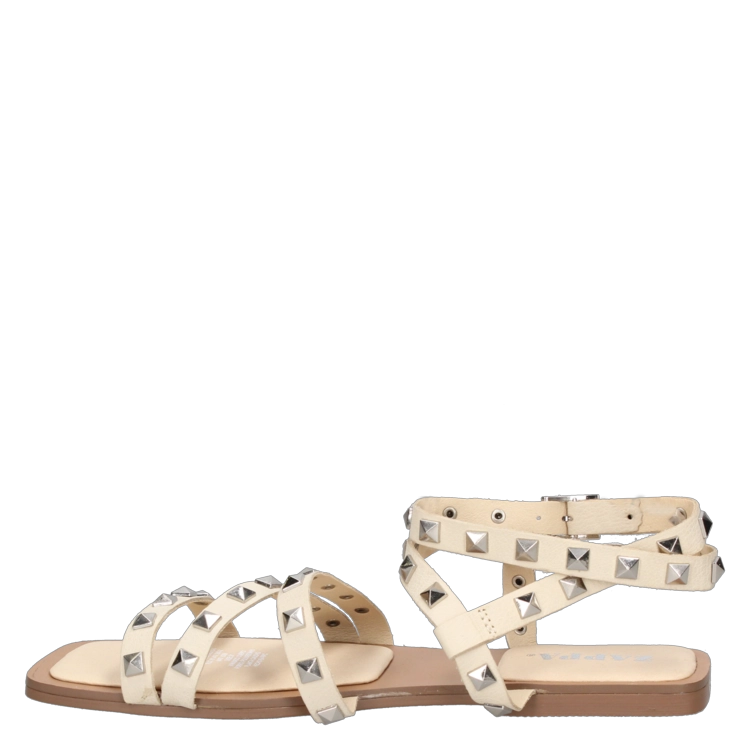 SANDALIAS MUJER ZAPPA CUERO CASUAL - I338 BEIGE - 4