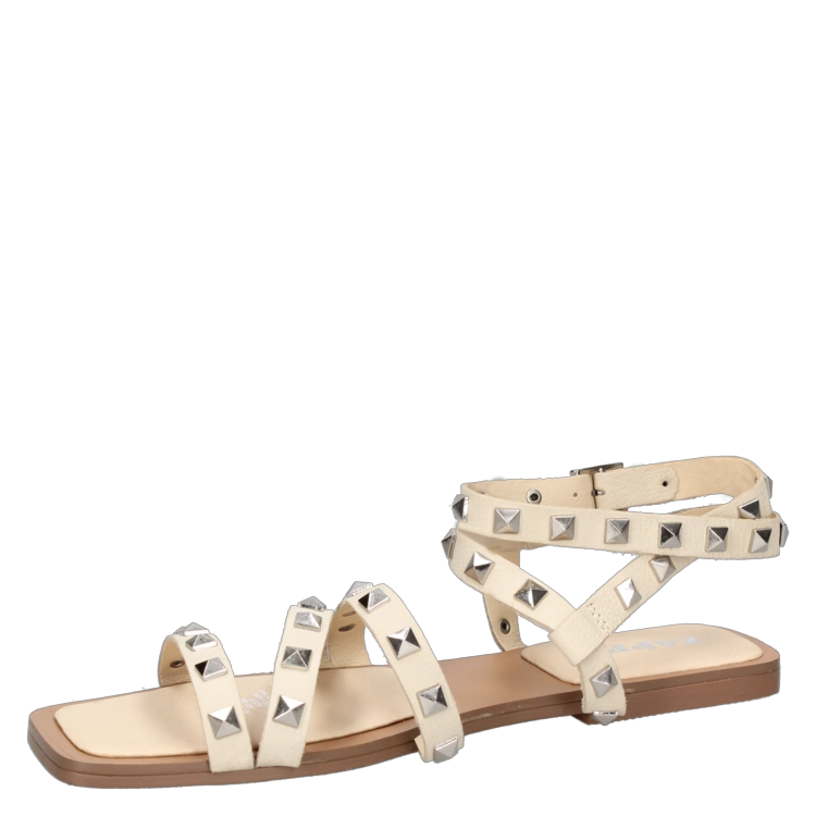 SANDALIAS MUJER ZAPPA CUERO CASUAL - I338 BEIGE - 5