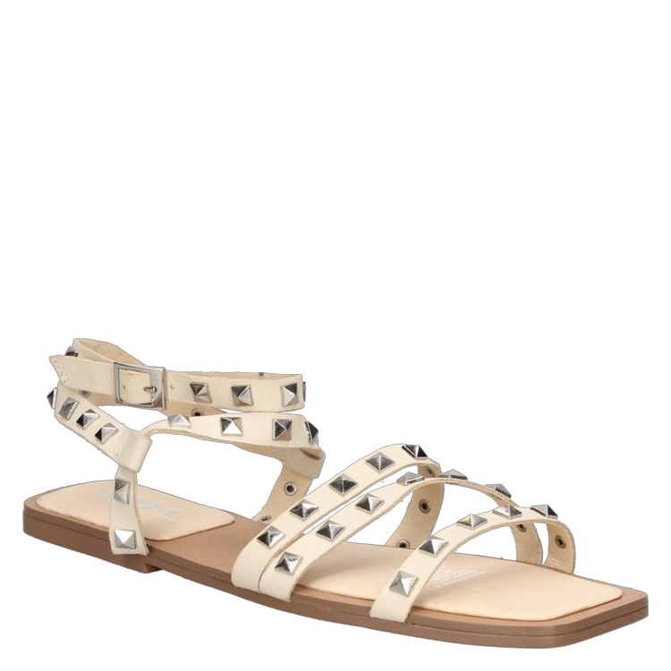 SANDALIAS MUJER ZAPPA CUERO CASUAL - I338 BEIGE - 7