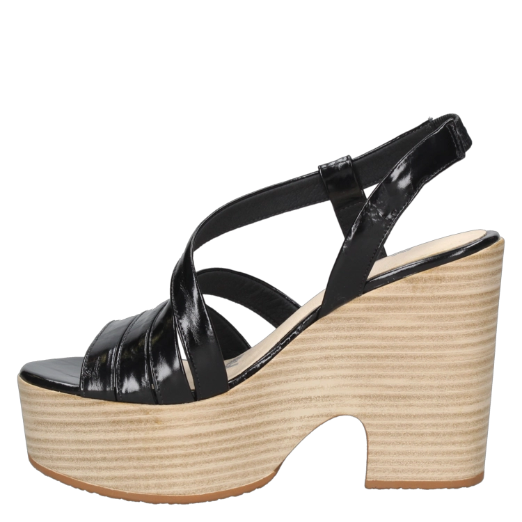 SANDALIAS MUJER MINGO CUERO CASUAL - I410 NEGRO - 4