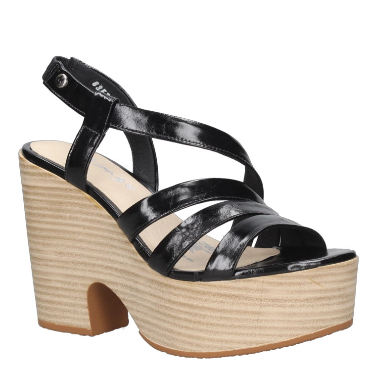 SANDALIAS MUJER MINGO CUERO CASUAL - I410 NEGRO - 6