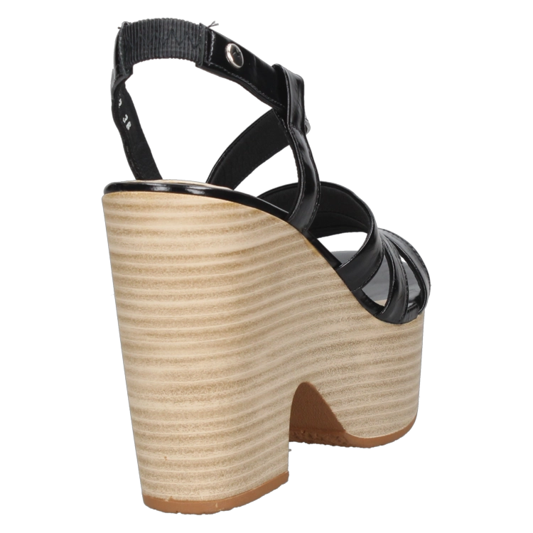 SANDALIAS MUJER MINGO CUERO CASUAL - I410 NEGRO - 8