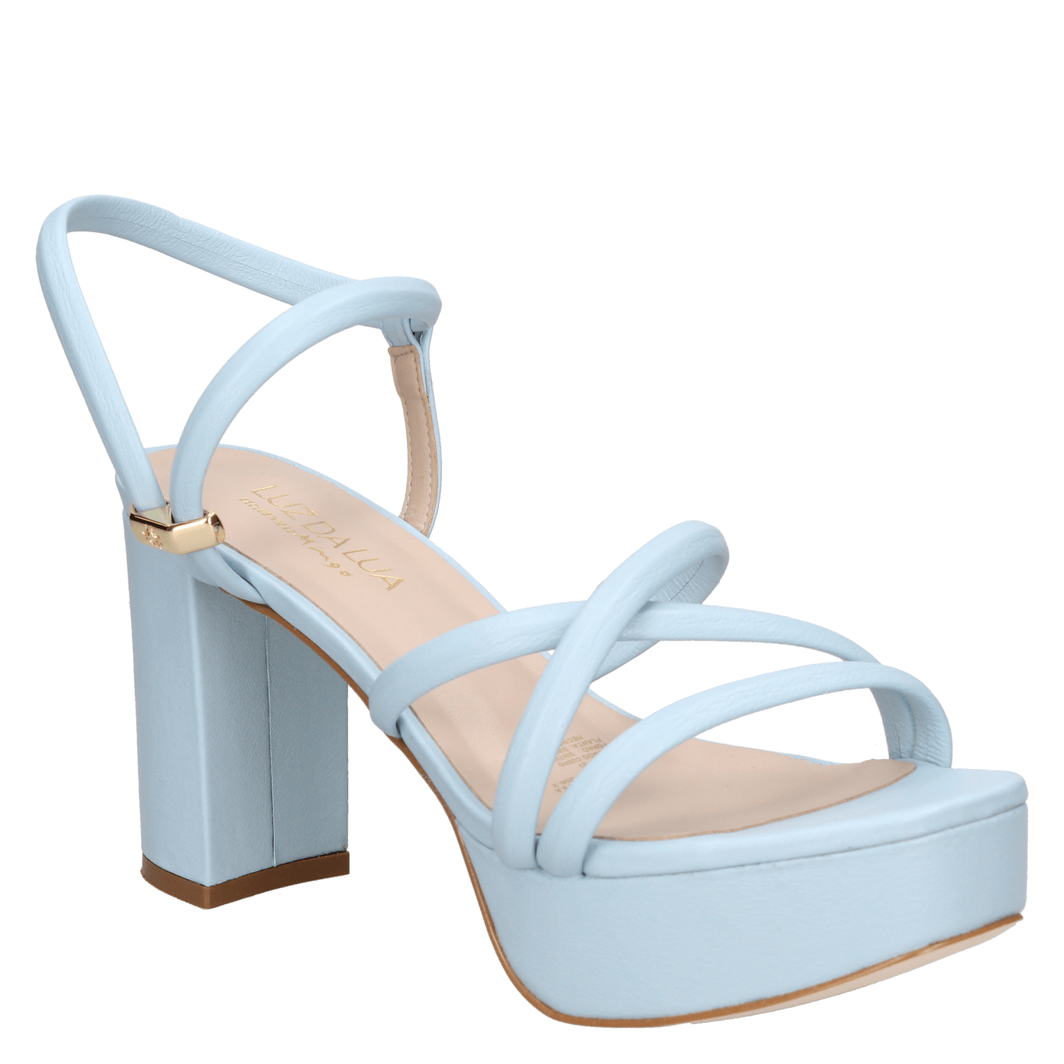 SANDALIAS MUJER LUZ DA LUA CUERO CASUAL - I595 NEGRO - 6