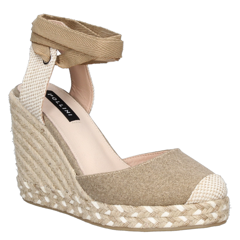 ALPARGATAS MUJER POLLINI TEXTIL CASUAL I573 BEIGE - 2