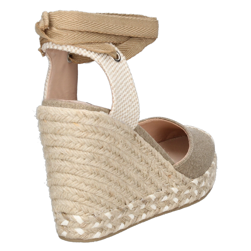 ALPARGATAS MUJER POLLINI TEXTIL CASUAL I573 BEIGE - 3
