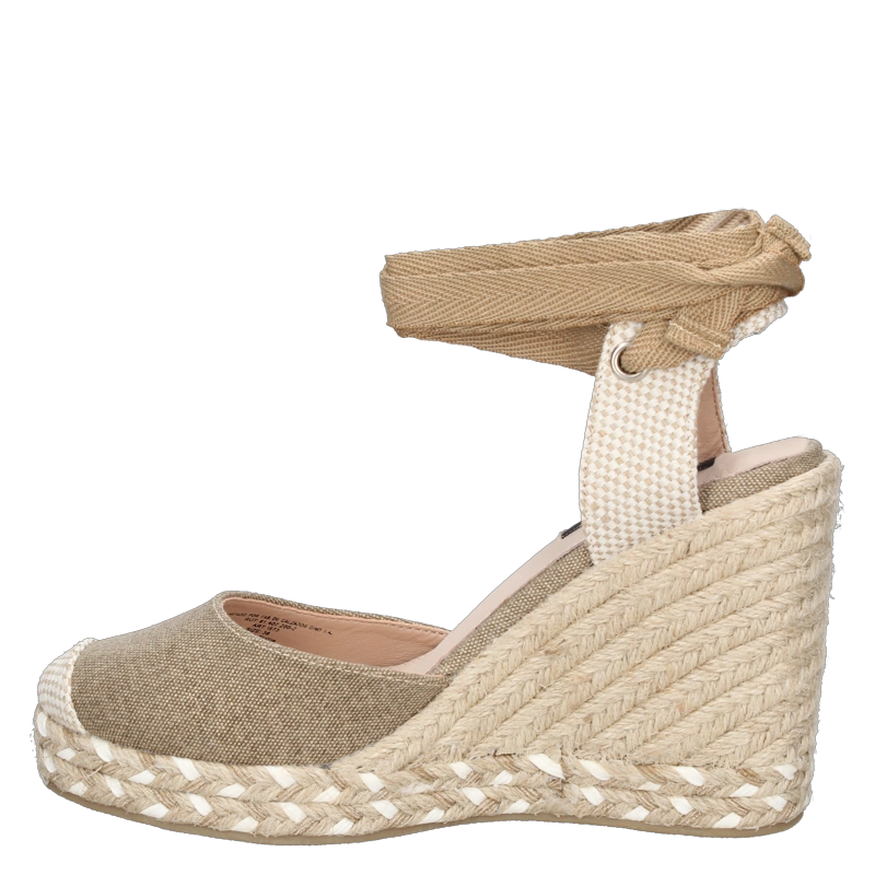ALPARGATAS MUJER POLLINI TEXTIL CASUAL I573 BEIGE - 4