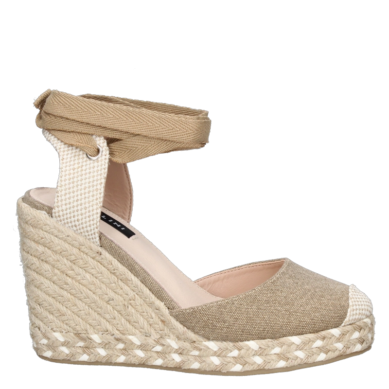 ALPARGATAS MUJER POLLINI TEXTIL CASUAL I573 BEIGE - 7