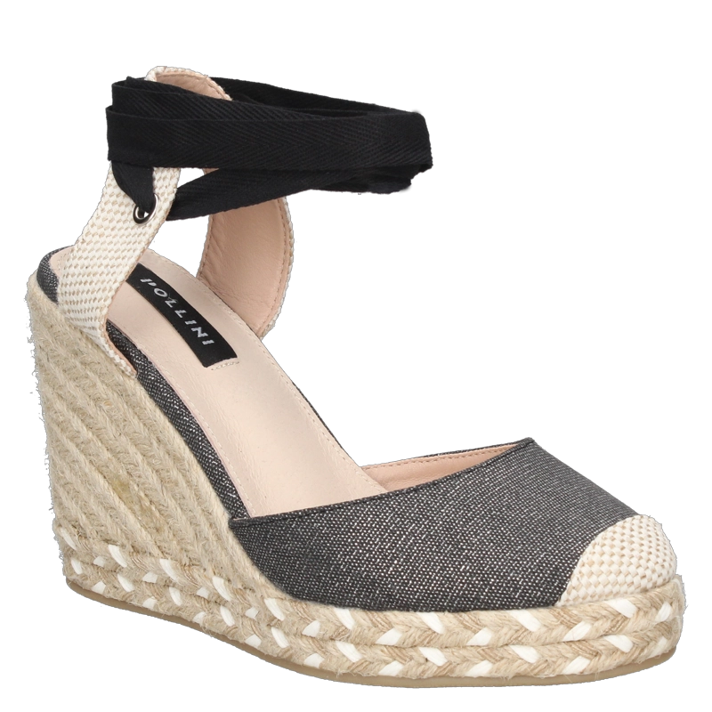 ALPARGATAS MUJER POLLINI TEXTIL CASUAL I573 NEGRO - 2
