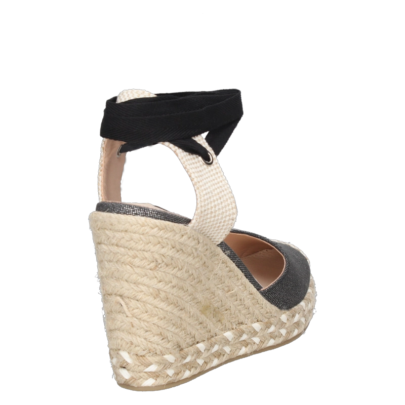 ALPARGATAS MUJER POLLINI TEXTIL CASUAL I573 NEGRO - 3