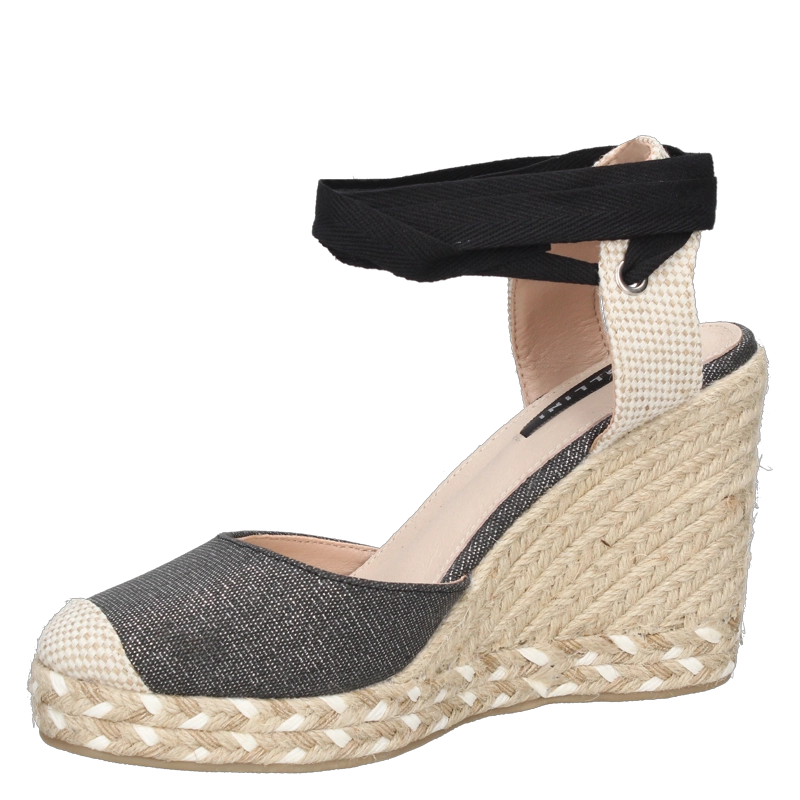 ALPARGATAS MUJER POLLINI TEXTIL CASUAL I573 NEGRO - 5